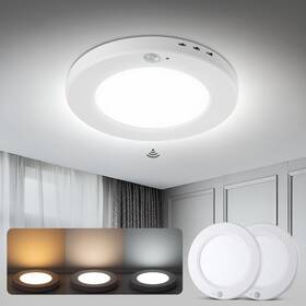 Wl0302211 Wowatt 2pcs Motion Sensor Ceiling Light 15w 1800lm 3000k/4000k/6000k For Hallway