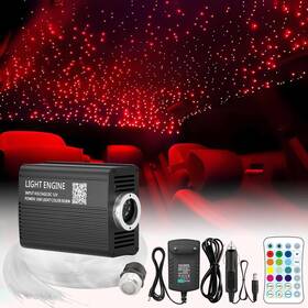 Xaeiow 500pcs 6.5ft 0.029in Fiber Optic Light Kit Led Star Ceiling App Remote Control Twinkle