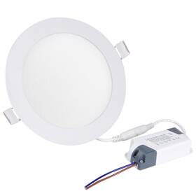 X-cll-11-002-9w-01 Xcceries 9w Round Led Recessed Ceiling Panel Fixture Down Light Lamp Warm White Bulb