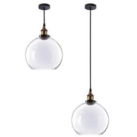 X-drl-11-012-0003 Xcceries Vintage Ceiling Pendant Light Glass Hanging Fixture Commercial Home Restaurant