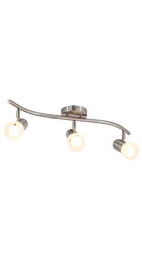 Xinbei Lighting 191893097786 Track 3 Light Wave With Glass Modern Cei