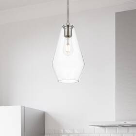 Xinbei Lighting Xb-p1228-bn Adjustable Kitchen Pendant Light Modern 1 Glass Ceiling Fixture