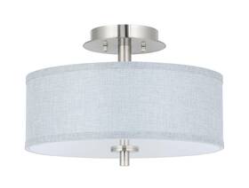Xinbei Lighting Xb-sf1303-bn Semi Flush Mount Ceiling Light 3 Drum Fixture With