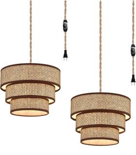 3-tire Xininsun Parts Only 3-tier Plug In Pendant Light Hanging With Cord15ft 2 Pk