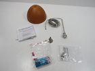 Xp-4679ok-sn Besa Lighting Brella Pendant With Oak Glass Satin 767893579548