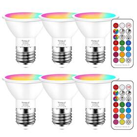 Pcsdrgb00301 Yangcsl Led Color Changing Rgb Light Bulb With Remote 40w Equivalent 400lm 45 Bea