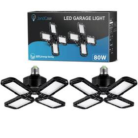Yansun 313102113104 80-watt Black Deformable Led Adjustable Garage Light Semi-flush Mount Lighting