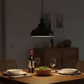 Yansun 313114467462 11.81 Inch 1-light Black Dome Pendant Light With Metal Shade Industrial Modern H