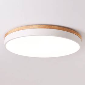 2022052405 Yasince Yiisem Dimmable Wood Led Flush Mount Ceiling Light 5cct 2700k-6000k Modern