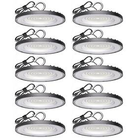 Yihuven 730637562854 10 Pack Ufo Led High Bay Light 150w 21000 Lm 5000k Daylight Commercial