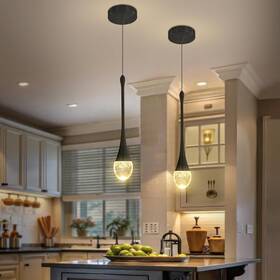B0by1pvgrp Ykolupty Modern Led Dimmable Raindrop Pendant Light For Kitchen Island Chandelie