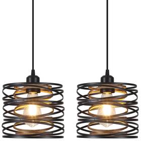 Ynzefly 768497927124 Pendant Lights Kitchen Island - Metal Hanging Light Fixtures Wood Farmhouse P