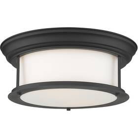2011f13-mb Z-lite Sonna 2 Light 13.5 Inch Matte Black Flush Mount Ceiling