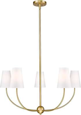 3040-32rb Z-lite 3040-32 Shannon 5 Light 32 Inch W Chandelier - Brass