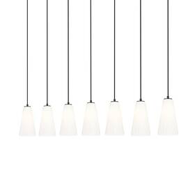 3043p6-7l-mb Z-lite 3043p6-7l Farrell 7 Light 54 Inch W Linear Chandelier - Black