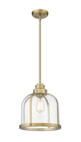 337p12hbr Z-lite - Burren 1 Light Pendant In Old World Style 12.25 Inches Wide By