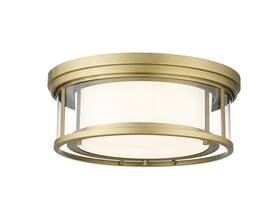 426f16-obr Z-lite 426f16 Willow 3 Light 16 Inch W Flush Mount Drum Ceiling - Brass