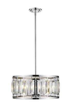 6007-19ch Z-lite Mersesse - 5 Light Pendant In Metropolitan Style 19 Inches