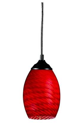 131-red Z-lite 685659003482 Jazz One Light Mini Pendant Metal Frame Sand Black