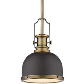 725mp-brz Z-lite Hbr 1 Light Mini Pendant Bronze Heritage Brass