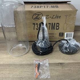 738p17-mb Z-lite Monty 5 Inch Wide Mini Pendant - Matte Black
