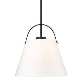 743p18-mb Z-lite 743p18 Z-studio Linen Pendant 18 Inch W - Black