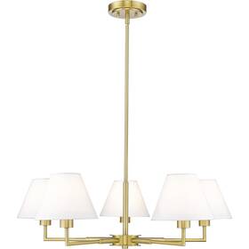 744-34r-lg Z-lite Leila 5 Light 34 Inch Luxe Gold Chandelier Ceiling