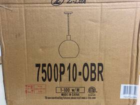 Z Lite 7500p10 Z-lite 7500p10-obr Margo 10 Inch Wide Mini Pendant - Olde Brass