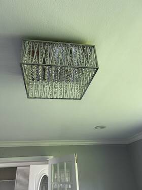 872ch-f Z-lite Terra 4 Light 16 Inch Chrome Flush Mount Ceiling