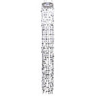Za-hll38-sil Decostar Long Champagne Bubbles Chandelier Silver