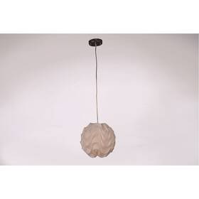 P30025m Zeev Lighting P30025m/1/ch-wh Nami 1 Light Chrome Pendant Ceiling