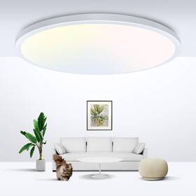 Zty-cl01-usde-zz1 Zemty Led Ceiling Light Flush Mount 9 Inch 24w 2400lm 3 Color Temperature Fixture