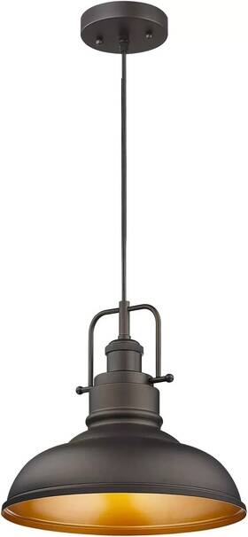 B07xyylpcz Zeyu 11 Inch Farmhouse Pendant Light 1-light Industrial Hanging Fixture Oil Rubbed