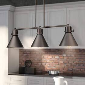 Zy26-lp3 Zeyu 39 Inch Large Kitchen Island Adjustable 3-light Fixture Oil Rubbed Bronze Hanging