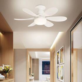 Fdasd12 Zgdyui Ceiling Fan With Remote 30w E26/e27 Screw In Small Light S
