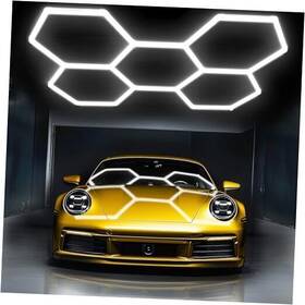 C2042-pc-us Zhongshan Gaoneng Lighting Technology Co.. Ltd Zt/c2042-pc-us Hexagon Led Garage Light 192w 6500k 27000lm High Brightness Car Detailing 5-hex