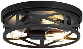 D030-2 Zhu Yan 13 Inch Farmhouse Ceiling Light Fixture 3-light Hallway Fixtures Ceil
