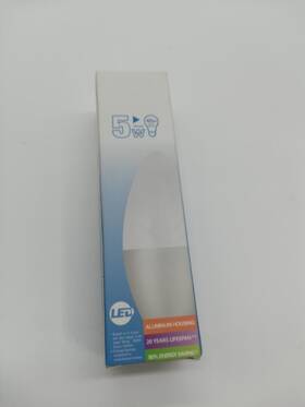 Zhuy 718046127123 Pack Of 5 5w E12 Led Candle Bulbs Dimmable Warm White Torpedo Shape 40w