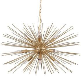 Ziralio 652042729861 Modern Gold Sputnik Chandelier Vintage 9-lights Geometric Starburst Chandelie
