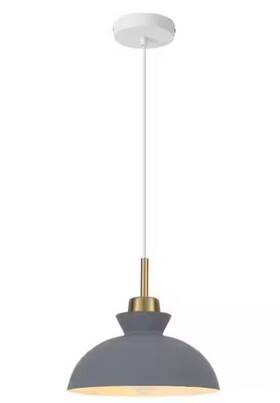 Ftzjd00060-gy Zjvaive Light Metal Hanging Ceiling Pendant Chandelier Fixture Grey