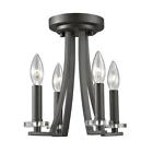 Zl.2010sf4-brz Verona Semi Flush Mount Light In Bronze 685659056426