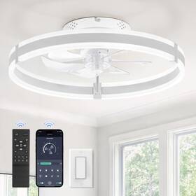 Fssx20wtx1 Zmishibo Ceiling Fans With Lights And Remote 19.7ftft Low Profile Fan 3000-600