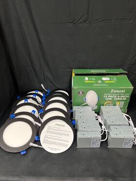 Lbt-6rpl-12 Zouzai White Black 6 Inch Recessed Led Panel Light Pack Of 12