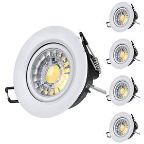Zyc 765147676098 3 Inch Gimbal Led Recessed Lights - 4 Pack White Trim Ceiling