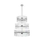 Elegant Lighting Serephina 46 36" Chandelier, Chrome - 6200G36L3C. Fixed Price $3520.00.