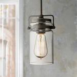 Kichler Brinley 3/4" Wide Clear Glass Olde Bronze Mini Pendant. Fixed Price $87.97.