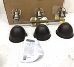 Golden Lighting Duncan 3-LIGHT Aged Brass Rubbed Bronze Shades 3602-BA3 Ab-rbz. Fixed Price $154.99.