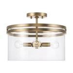 Capital Lighting 248741 Fuller 15"W Semi-flush Drum Brass. Fixed Price $298.00.