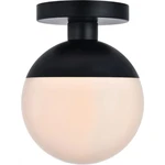 Elegant Lighting LD6050 Eclipse 8"W Semi-flush Globe Ceiling Black. Fixed Price $74.00.