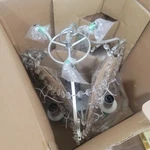 Ikea Kristaller Chandelier Hanging Light Fixture 3-ARM Silvertone 200.894.64 New. Fixed Price $59.99.